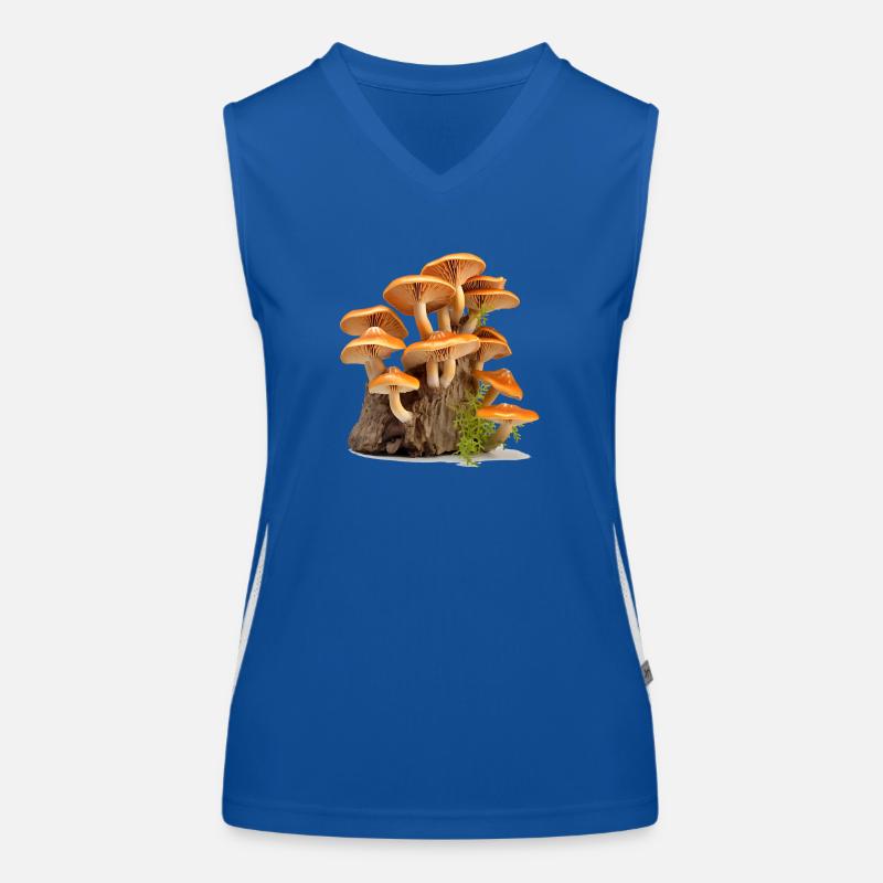 Mushroom picking has a long tradition Women's Functional Contrast Tank Top