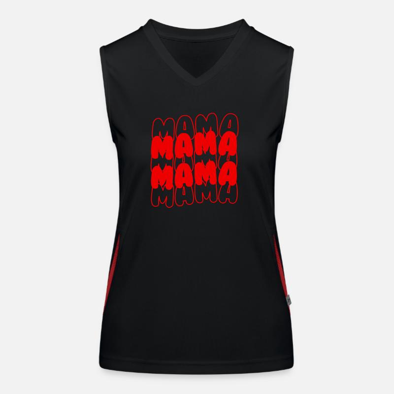 Mama Mama Funktionelles Kontrast-Tank Top für Frauen