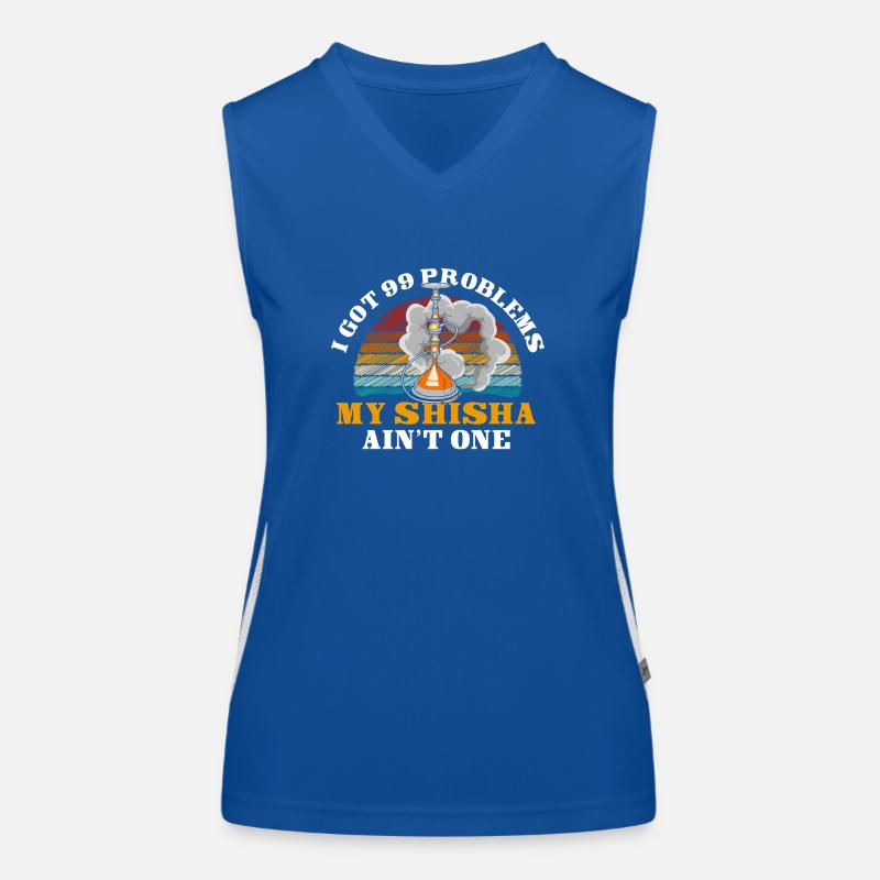 Pipe à eau Pipe à fumer Oriental Débardeur respirant contrasté Femme