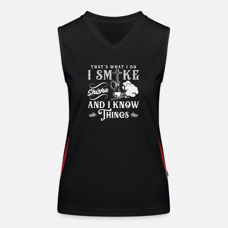 Hookah Chillen Orient Funktionelles Kontrast-Tank Top für Frauen
