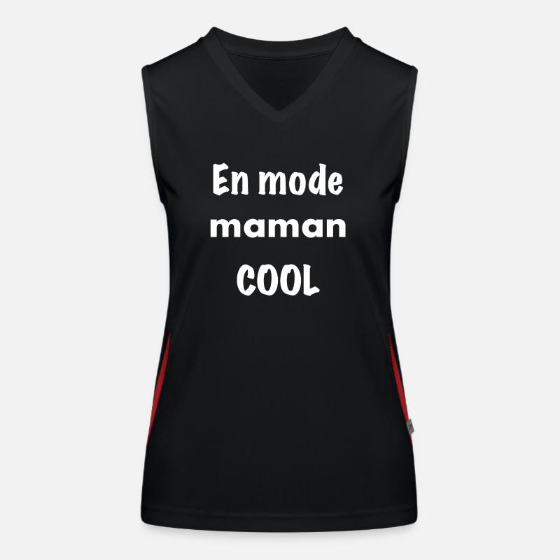 En mode maman cool Débardeur respirant contrasté Femme