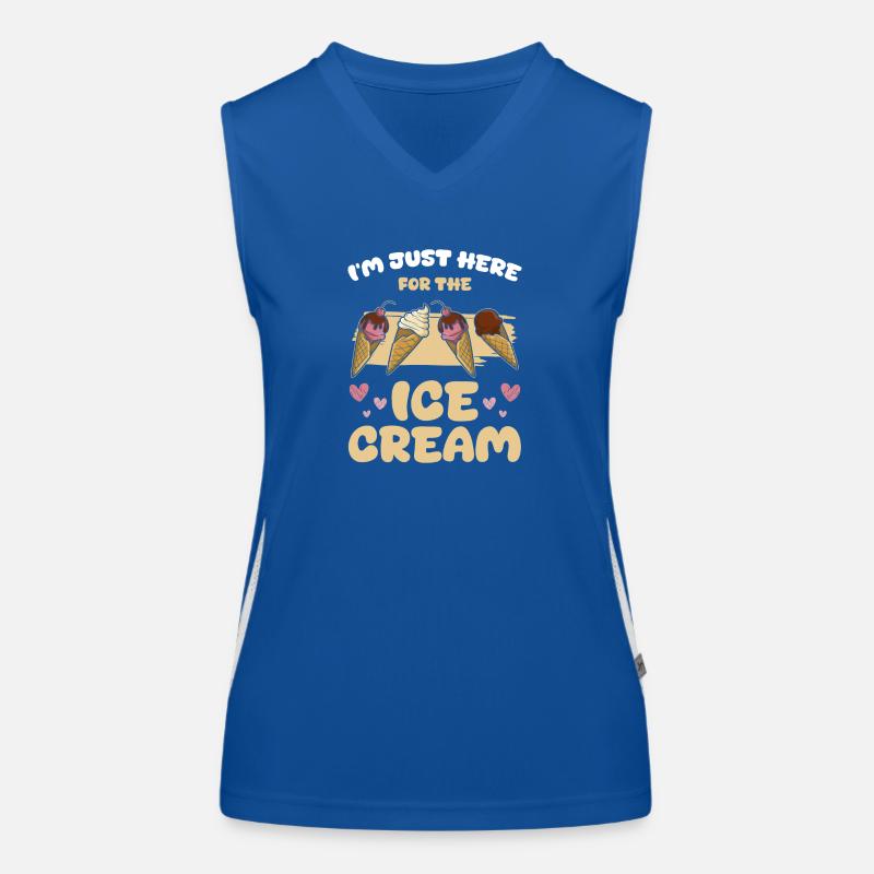 Cornet de crème glacée saveur de bonbons d’été Débardeur respirant contrasté Femme