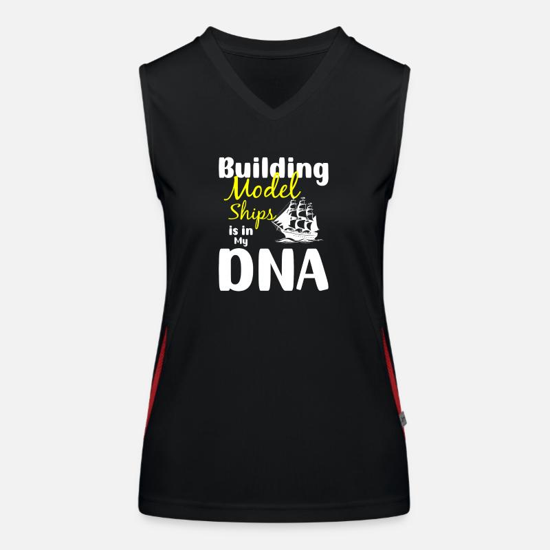 Schiff Hobby Wasser Modellbauer Funktionelles Kontrast-Tank Top für Frauen