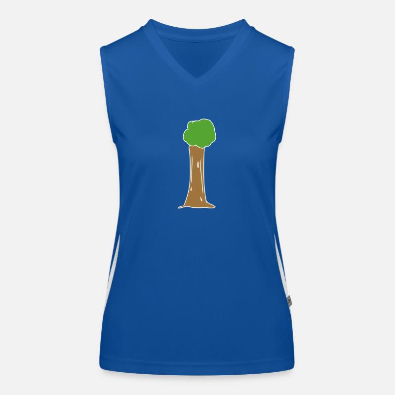 arbre, icône, nature, vert, plante Débardeur respirant contrasté Femme