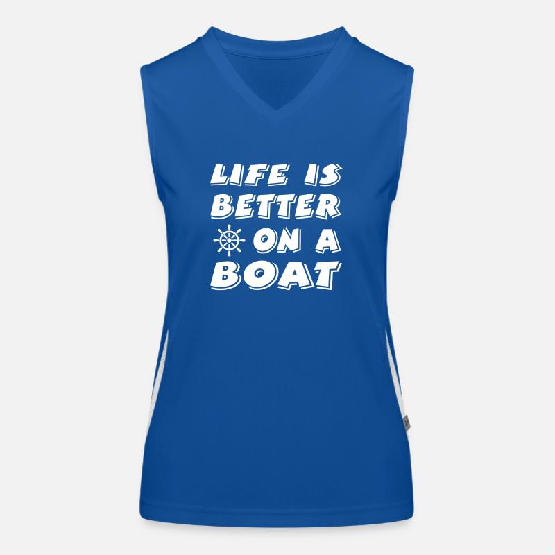 Boot Funktionelles Kontrast-Tank Top für Frauen
