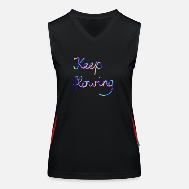 Keep flowing Funktionelles Kontrast-Tank Top für Frauen