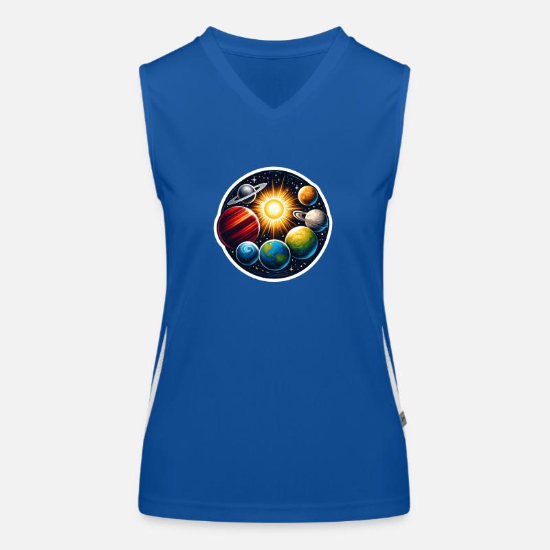 Solar system Women's Functional Contrast Tank Top