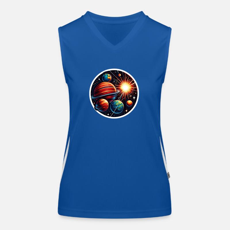 Kosmos Funktionelles Kontrast-Tank Top für Frauen