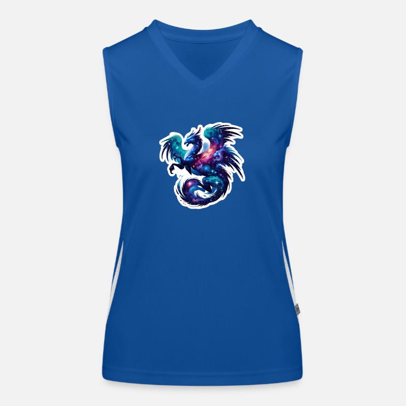 Astrologischer Drache Sternbild Horoskop Funktionelles Kontrast-Tank Top für Frauen