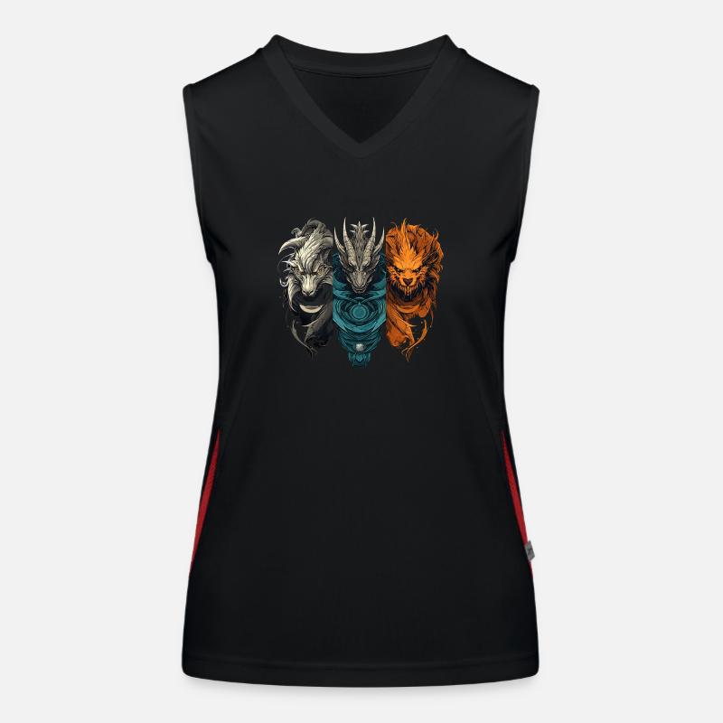 Dieux de l’Unification des Trois Débardeur respirant contrasté Femme