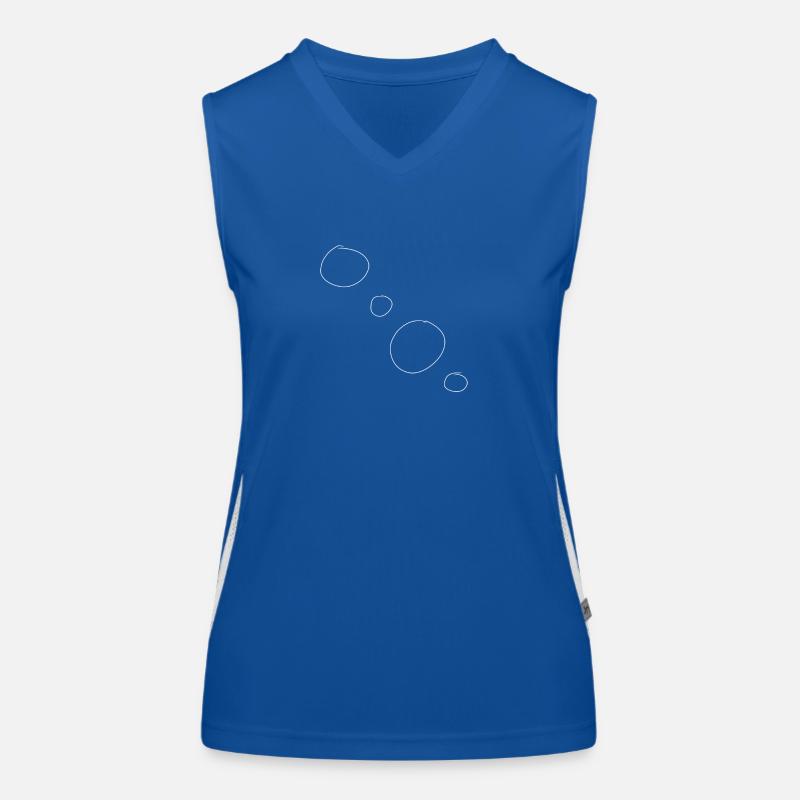Kreise Kreis Form Symbol Funktionelles Kontrast-Tank Top für Frauen