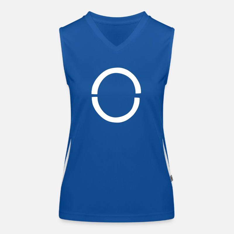 Deux formes d’icônes en forme d’arc Débardeur respirant contrasté Femme