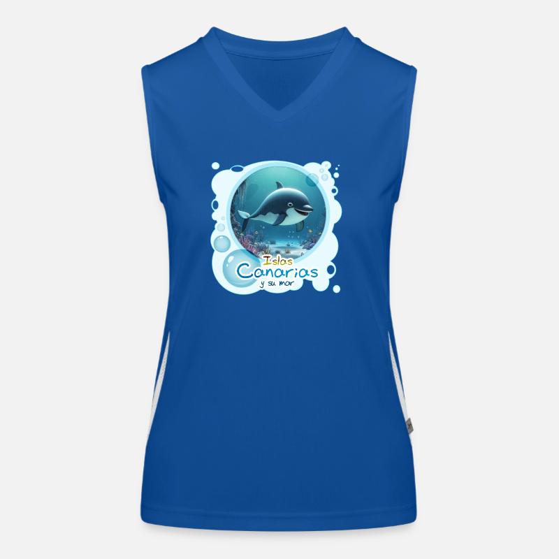 Wal Funktionelles Kontrast-Tank Top für Frauen