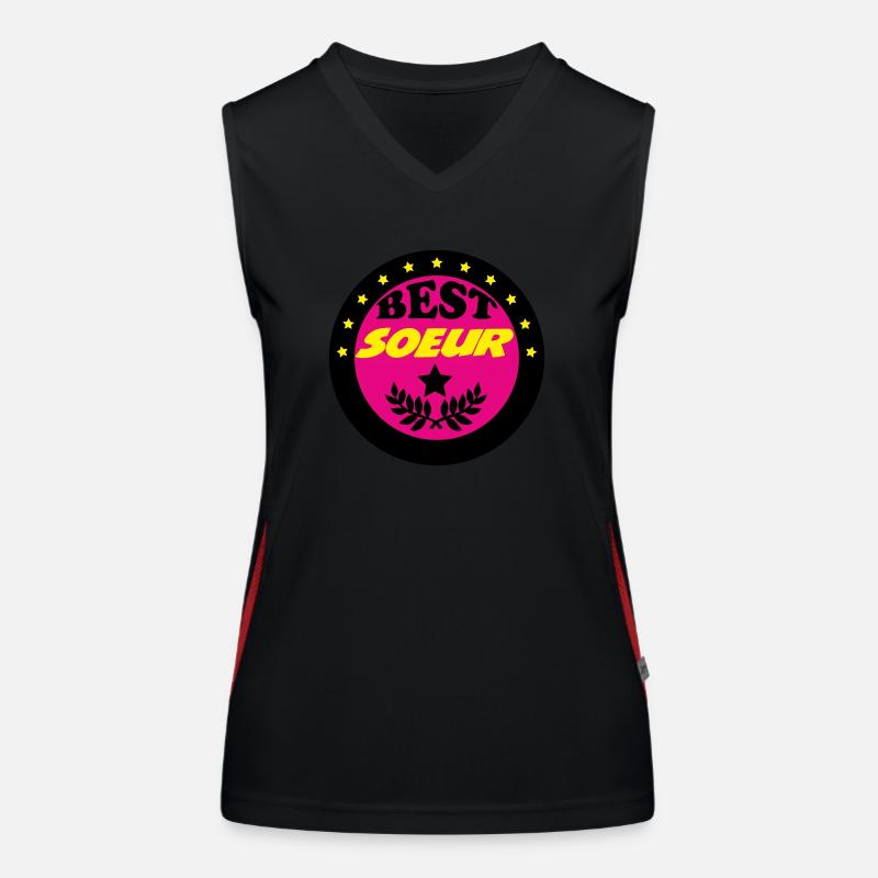 BEST SISTER Women's Functional Contrast Tank Top