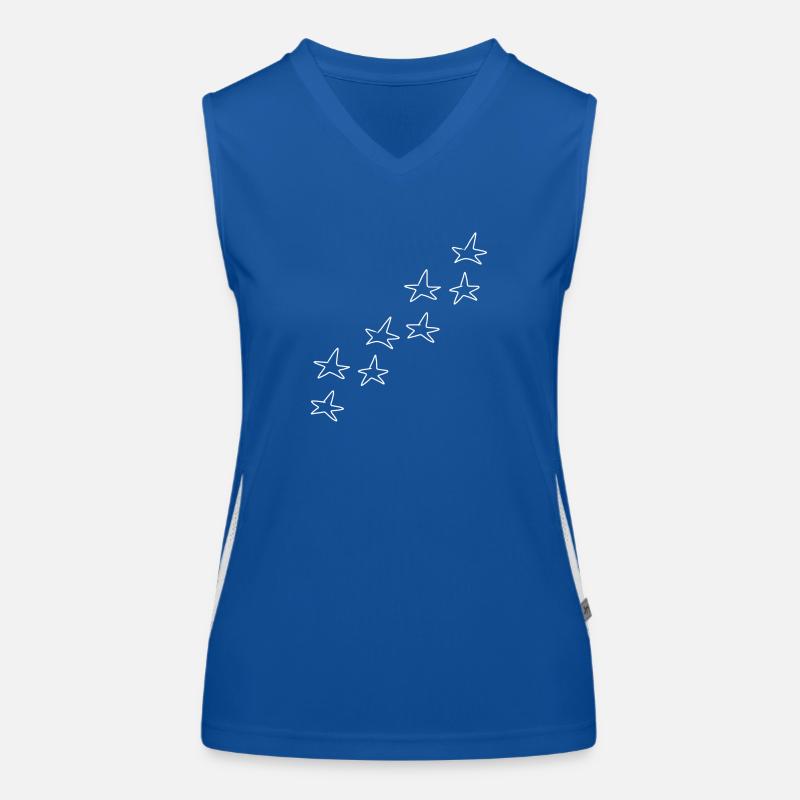 sterne muster stern symbol form Funktionelles Kontrast-Tank Top für Frauen