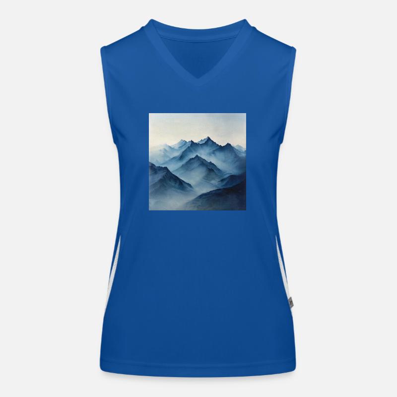 Poster Canvas Mountain 20 Women's Functional Contrast Tank Top