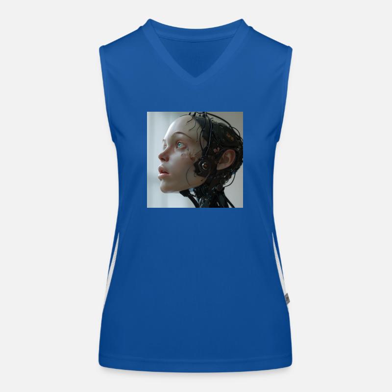 KI Funktionelles Kontrast-Tank Top für Frauen