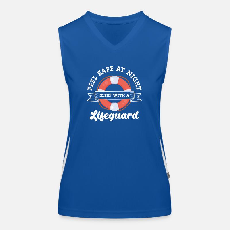 Lifeguard Pool Summer Swimming Instructor Women's Functional Contrast Tank Top