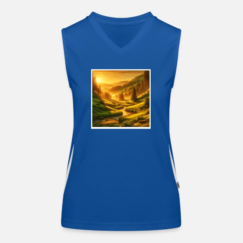 Tal Funktionelles Kontrast-Tank Top für Frauen