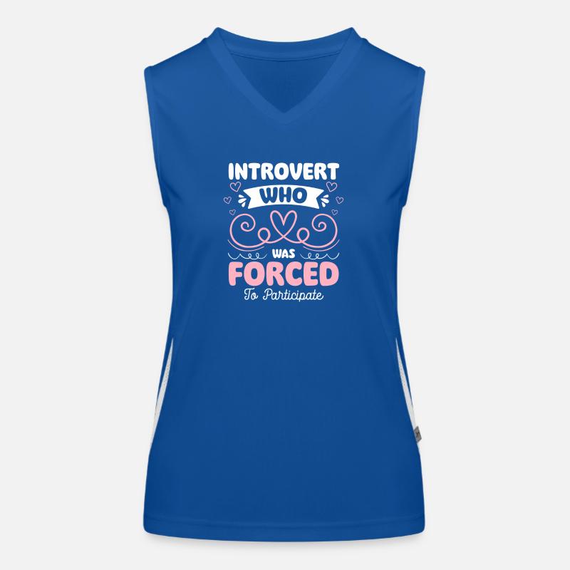 Shy Nerd Shyness Antisocial Women's Functional Contrast Tank Top
