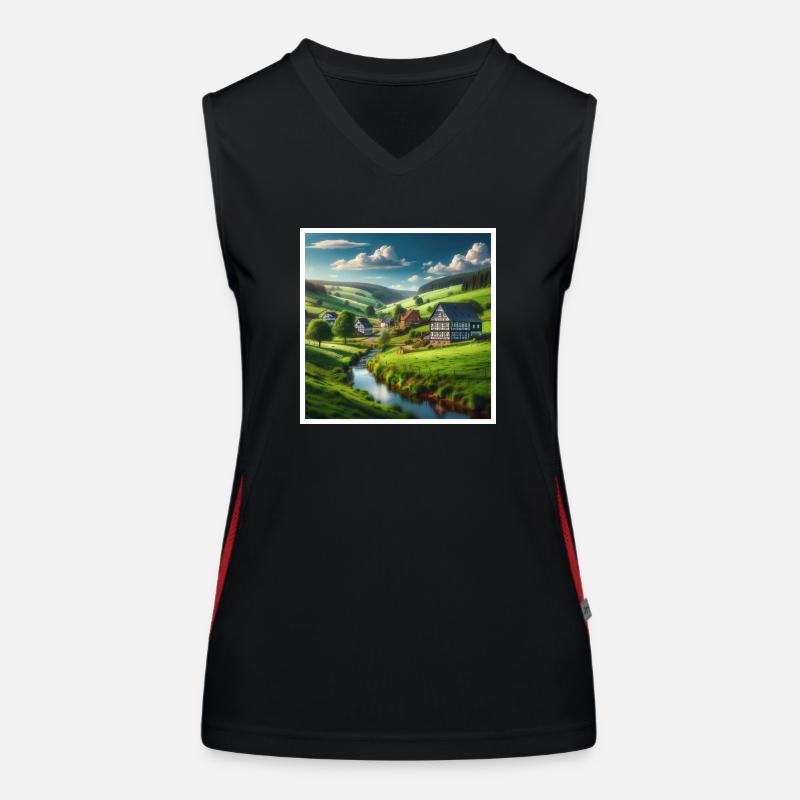 Typical Sauerland Women's Functional Contrast Tank Top