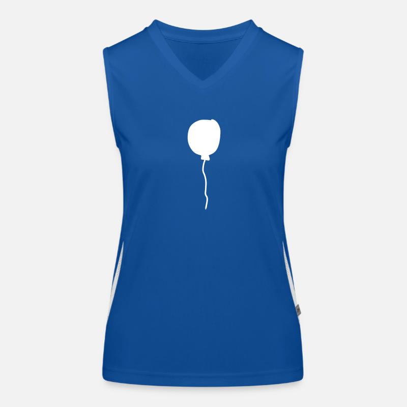 luftballon ballon symbol form Funktionelles Kontrast-Tank Top für Frauen