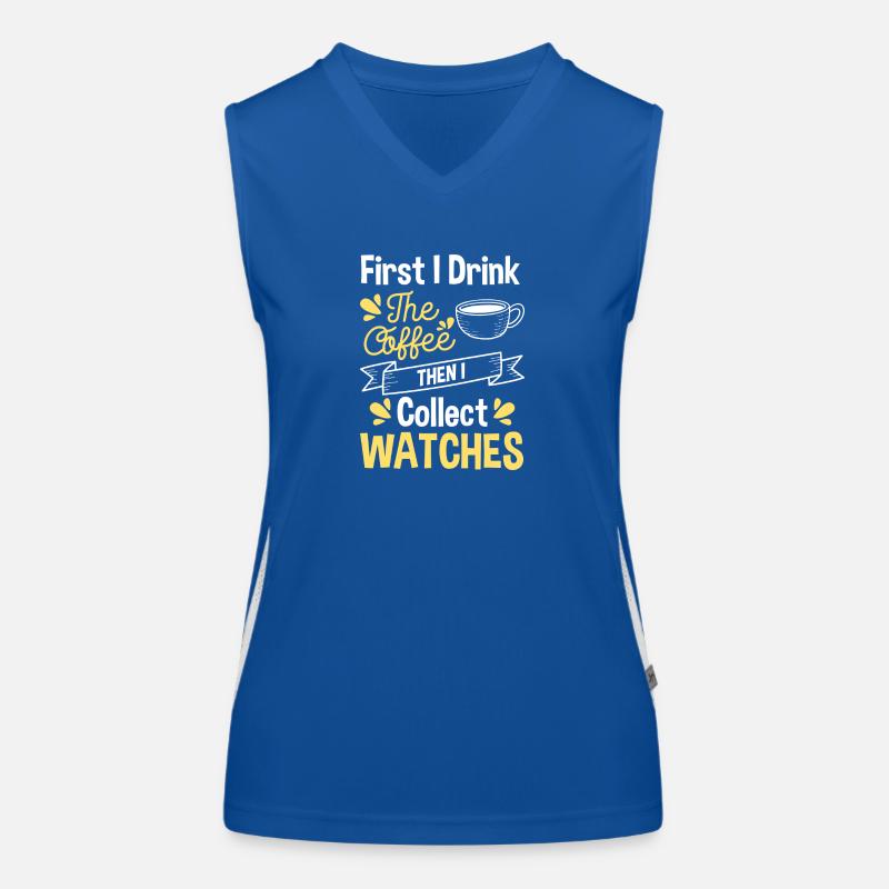 Uhrenliebhaber Uhrmacher Chronometer Schweizer Funktionelles Kontrast-Tank Top für Frauen