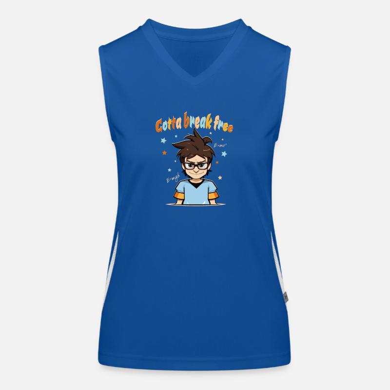 Streber Nerd Geek Computerfreak - Gotta break free Funktionelles Kontrast-Tank Top für Frauen