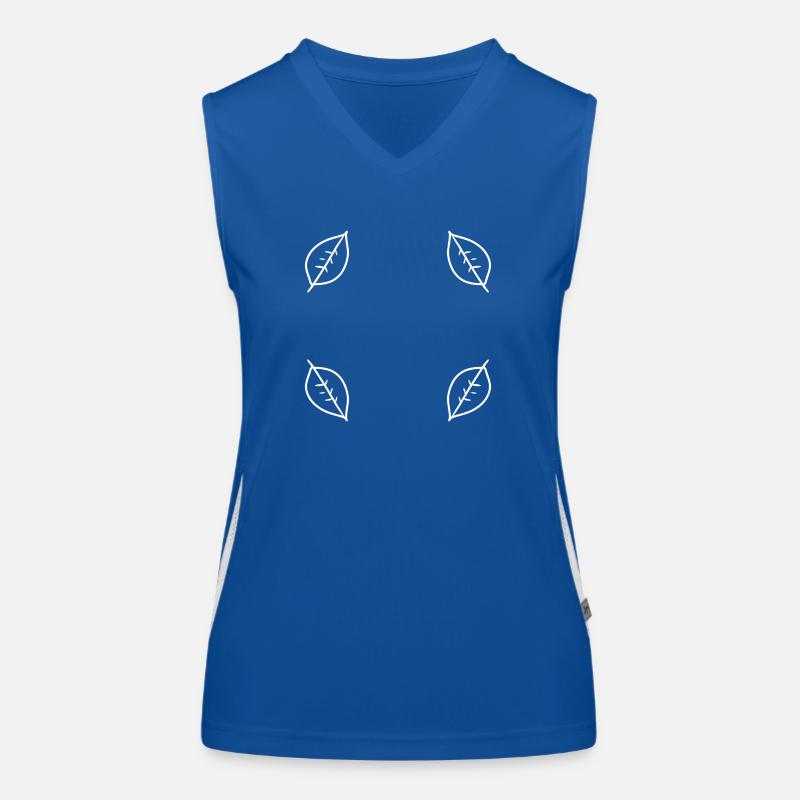 blatt blätter rahmen form natur Funktionelles Kontrast-Tank Top für Frauen