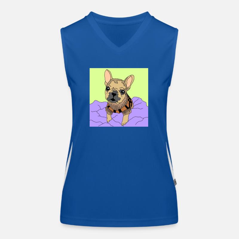Tiny Frenchie Women's Functional Contrast Tank Top