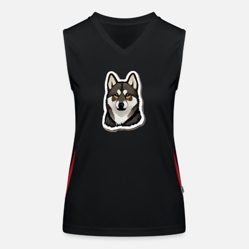 German Shepherd Women's Functional Contrast Tank Top
