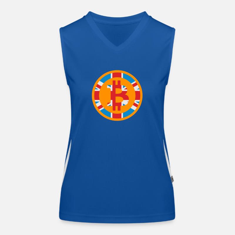 bitcoin angleterre Débardeur respirant contrasté Femme