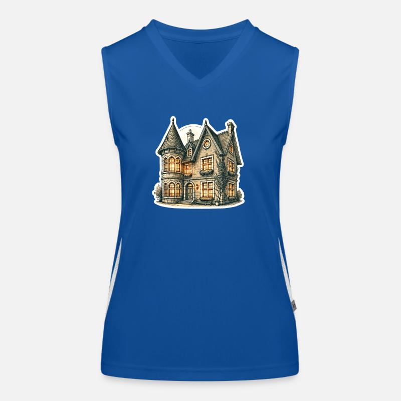 Maison romantique Débardeur respirant contrasté Femme