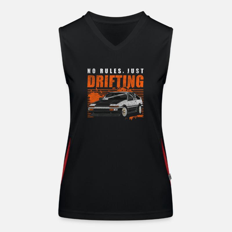 Drifting Races Women's Functional Contrast Tank Top