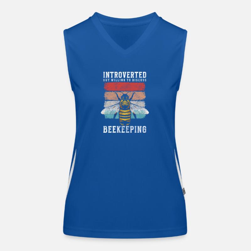 Beekeeper Bee Insect Hive Women's Functional Contrast Tank Top