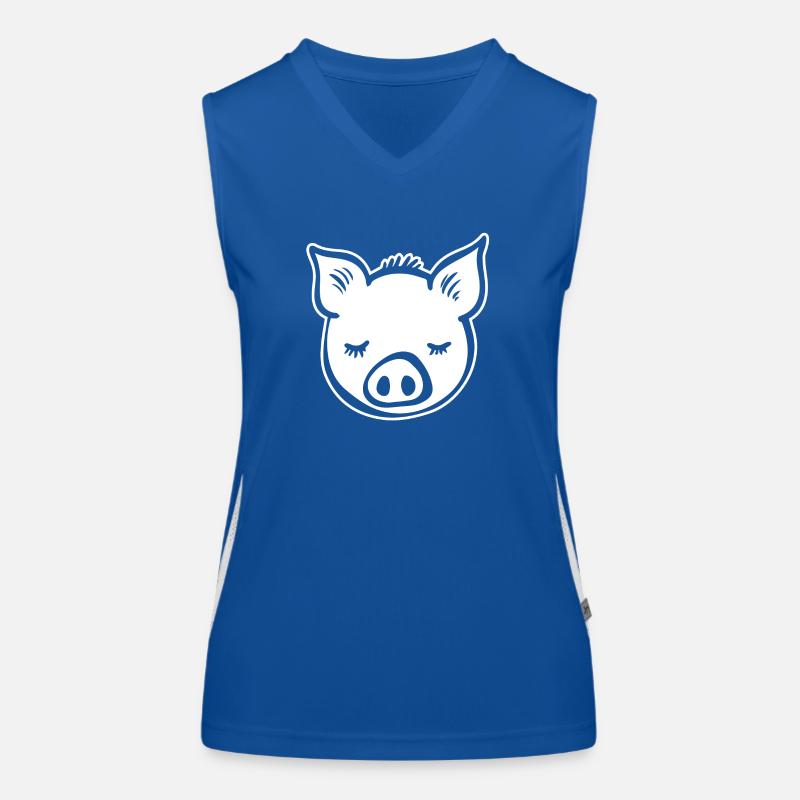 Pig Piggy Women's Functional Contrast Tank Top