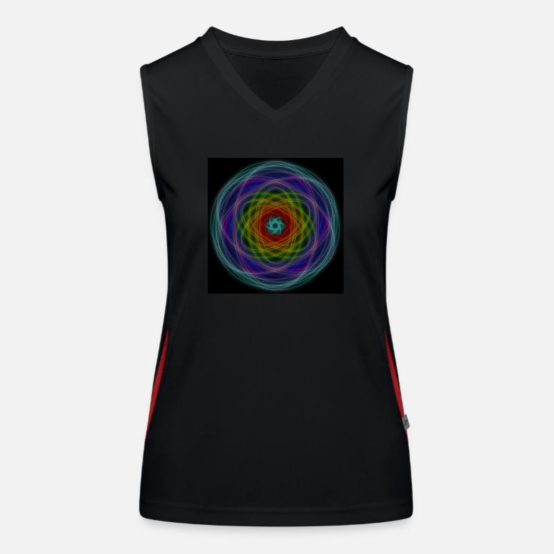 Hypnotic Rainbow Women's Functional Contrast Tank Top