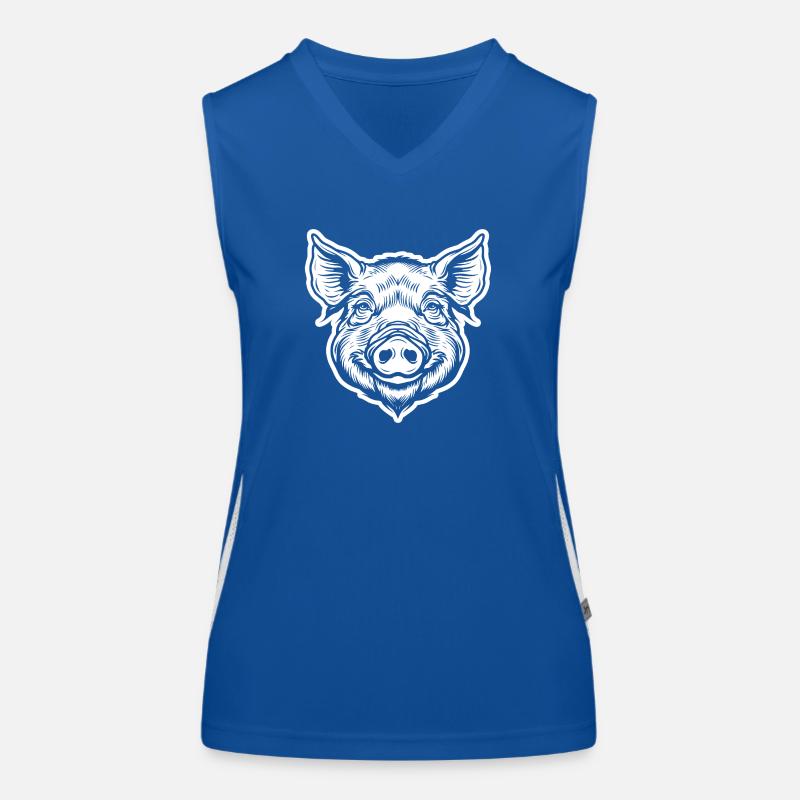 Pig Piggy Women's Functional Contrast Tank Top