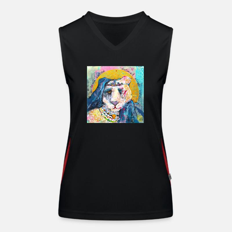 Imperator-Löwe Funktionelles Kontrast-Tank Top für Frauen