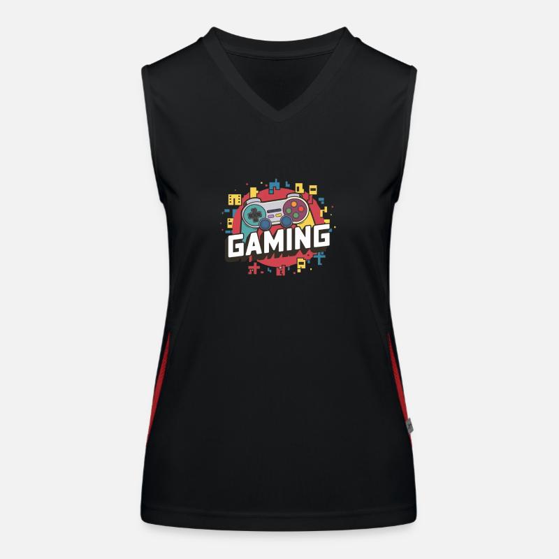 Gaming - Controller Funktionelles Kontrast-Tank Top für Frauen