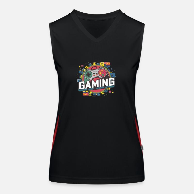 Gaming - Controller Funktionelles Kontrast-Tank Top für Frauen