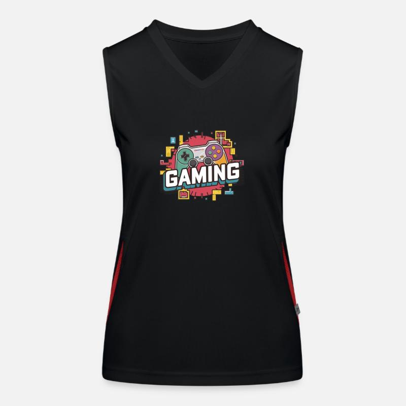 Gaming - Controller Funktionelles Kontrast-Tank Top für Frauen