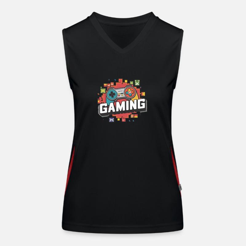 Gaming - Controller Funktionelles Kontrast-Tank Top für Frauen