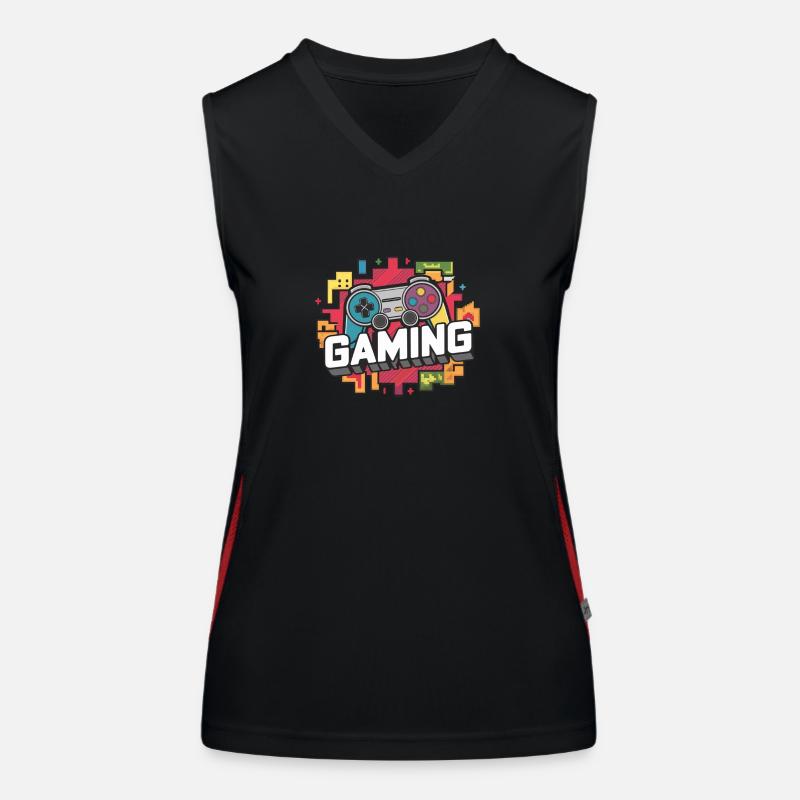 Gaming - Controller Funktionelles Kontrast-Tank Top für Frauen