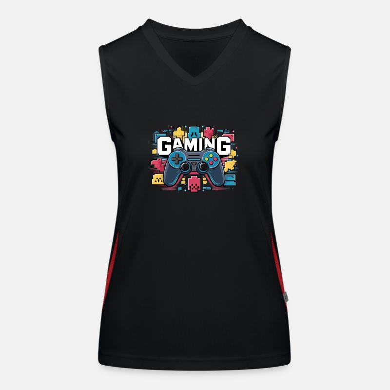 Gaming - Controller Funktionelles Kontrast-Tank Top für Frauen
