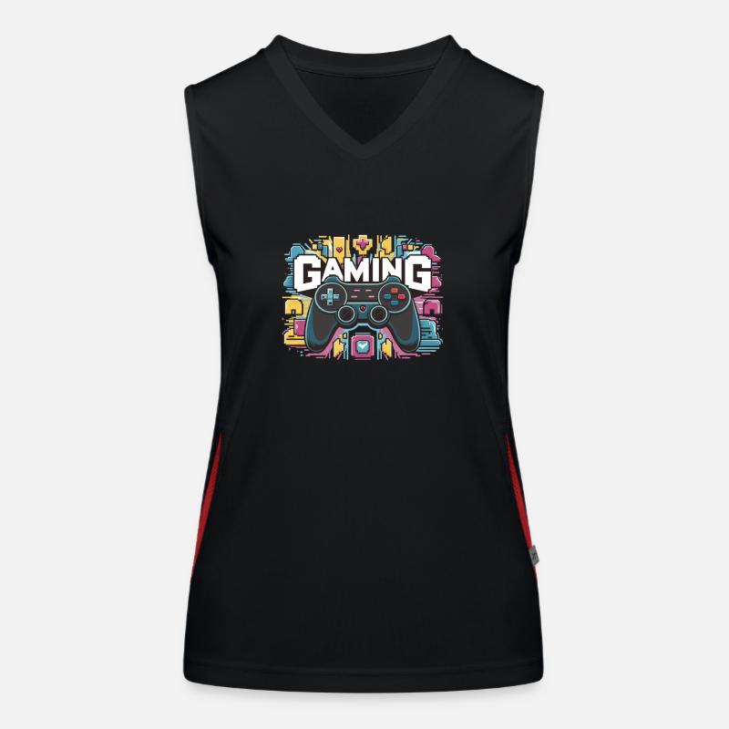Gaming - Controller Funktionelles Kontrast-Tank Top für Frauen