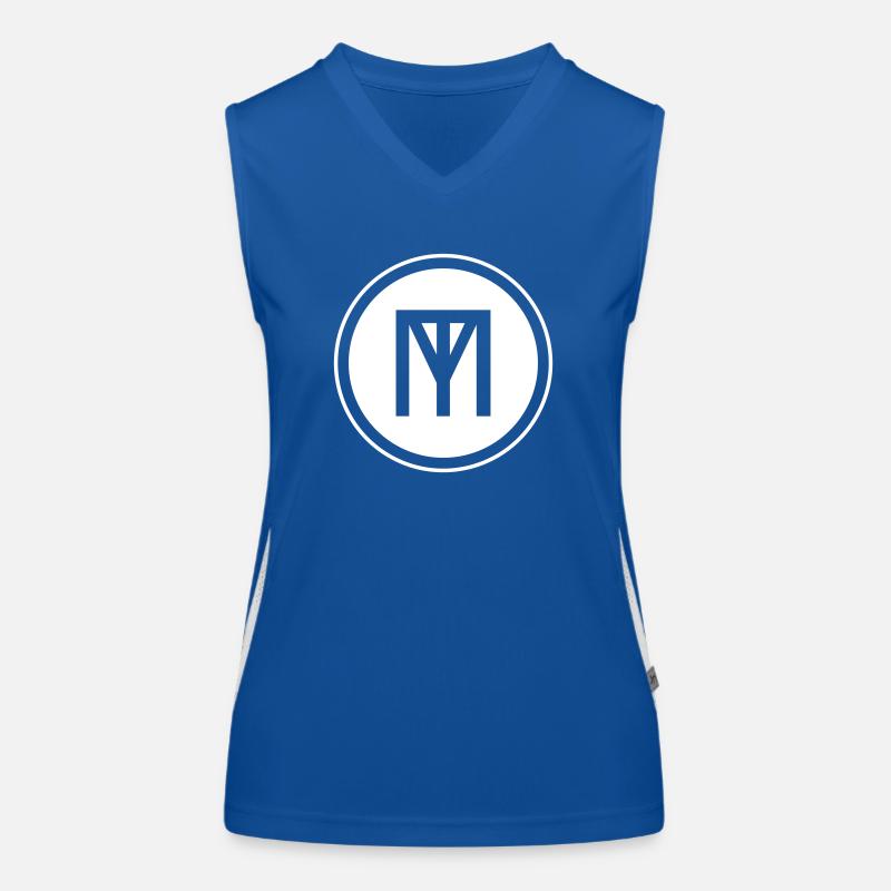 TM MT Logo with Ring Circle Inverted Women's Functional Contrast Tank Top
