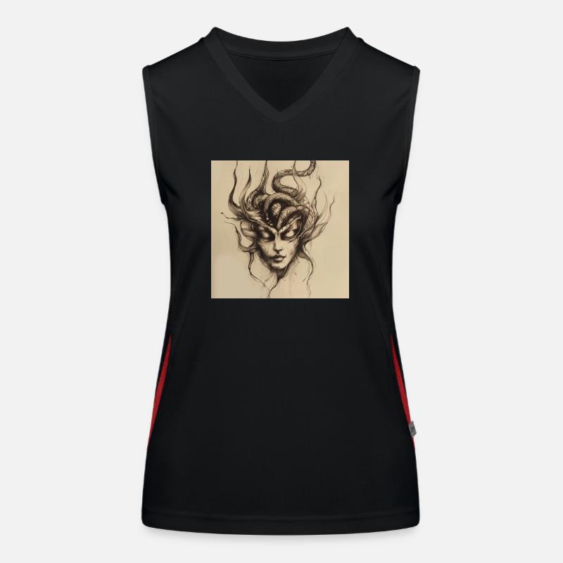 Ancient Mask Women's Functional Contrast Tank Top