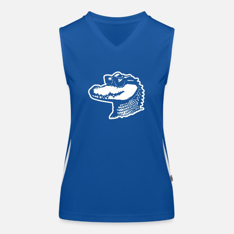 Crocodile Alligator Women's Functional Contrast Tank Top