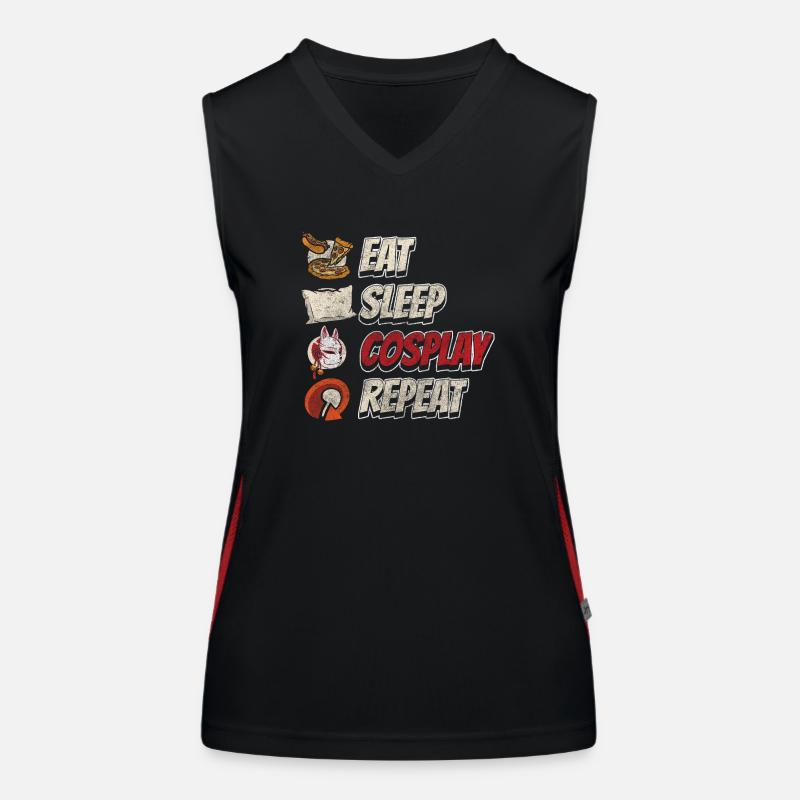 Cosplay Hobby Zocken Süß Funktionelles Kontrast-Tank Top für Frauen